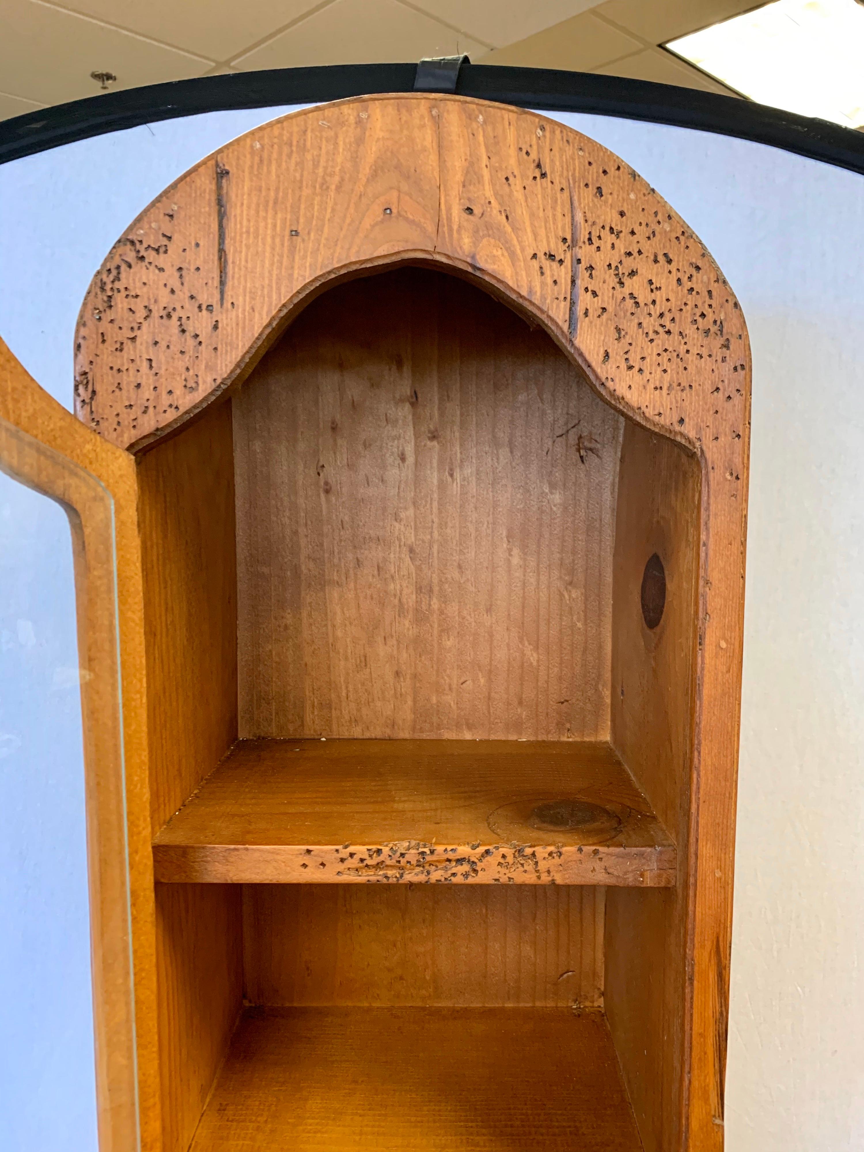 Scandinavian Midcentury Very Narrow Danish Display Case Cabinet Eight Shelves 2