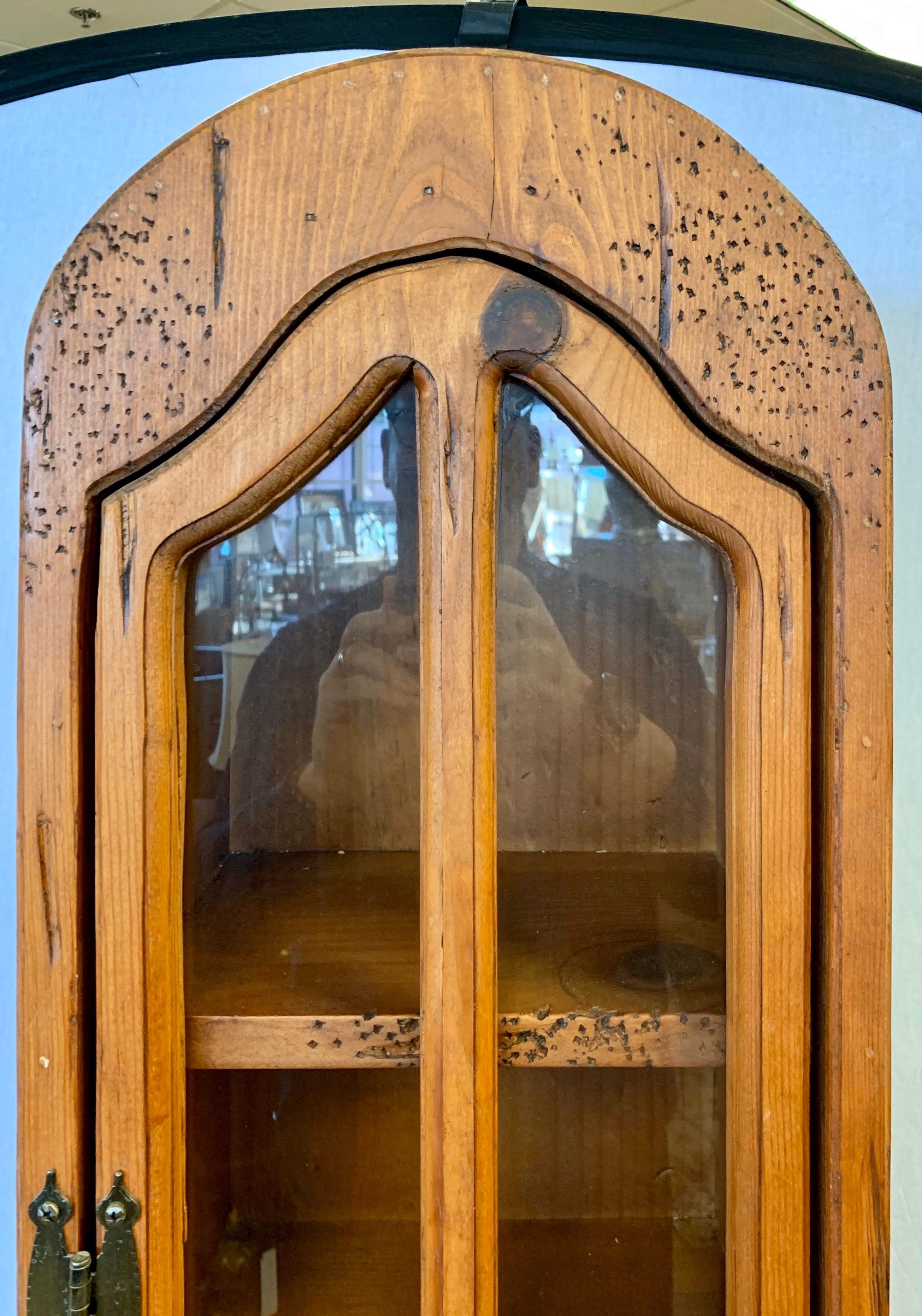 Scandinavian Modern Scandinavian Midcentury Very Narrow Danish Display Case Cabinet Eight Shelves