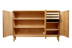 Scandinavian mid century walnut and elm sideboard