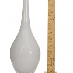 Scandinavian Mid-Century White Glass Bud Vase