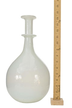 Scandinavian Mid-Century White Glass Vase