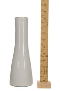 Scandinavian Mid-Century White Glass Vase