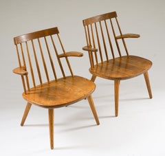 Scandinavian Midcentury Armchairs Model "Sibbo" by Yngve Ekström