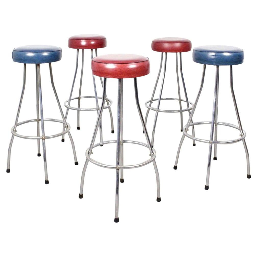 Four Lucite Bar Stools Style of Charles Hollis Jones at 1stDibs