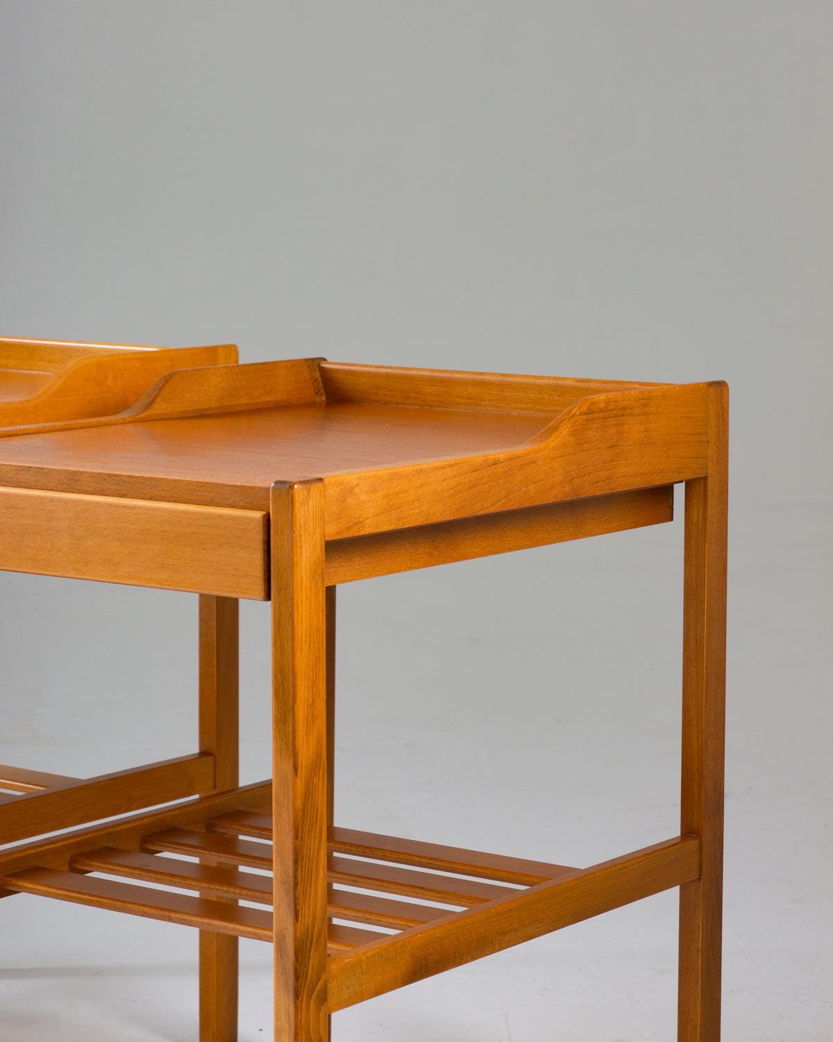 Scandinavian Modern Scandinavian Midcentury Bedside Tables by Bertil Fridhagen for Bodafors, 1960s