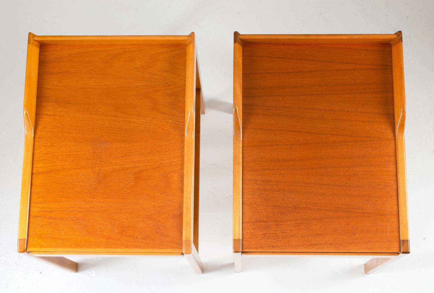 20th Century Scandinavian Midcentury Bedside Tables by Bertil Fridhagen for Bodafors, 1960s