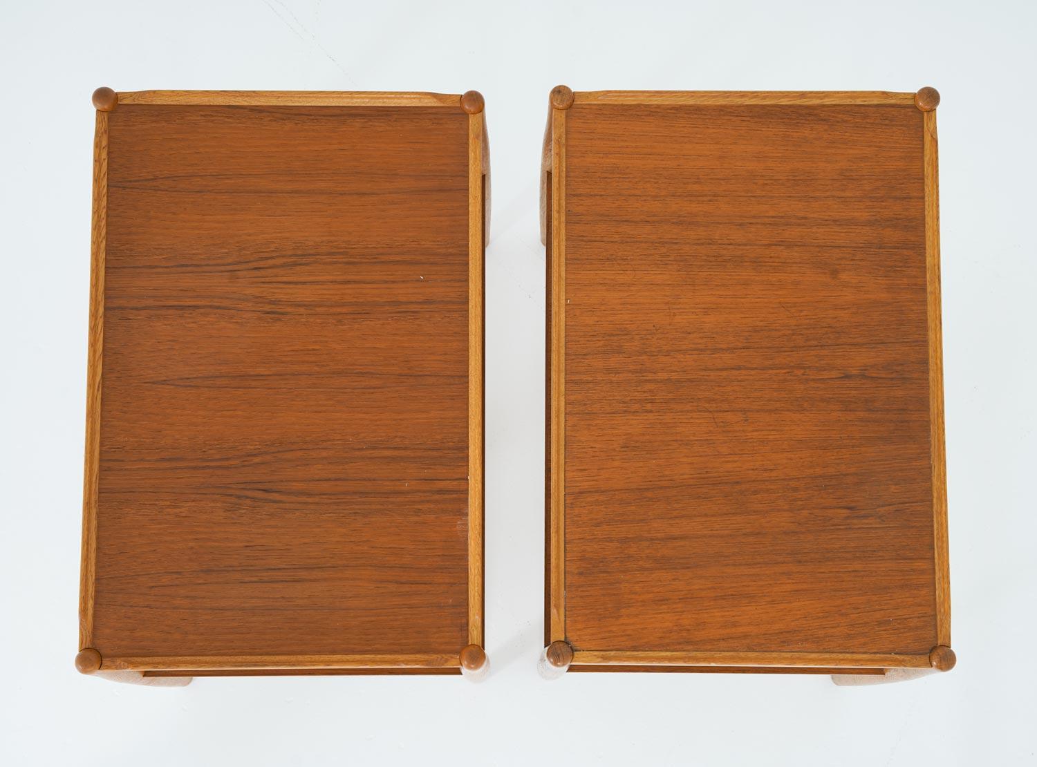 Oak Scandinavian Midcentury Bedside Tables by Engström & Myrstrand