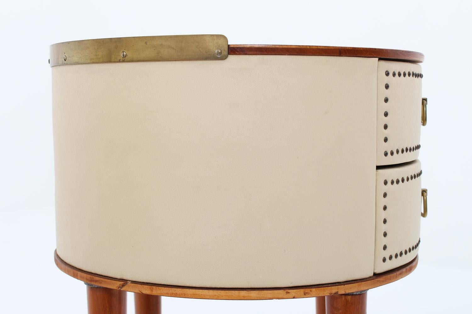 Scandinavian Midcentury Bedside Tables by Halvdan Pettersson, 1940s 3