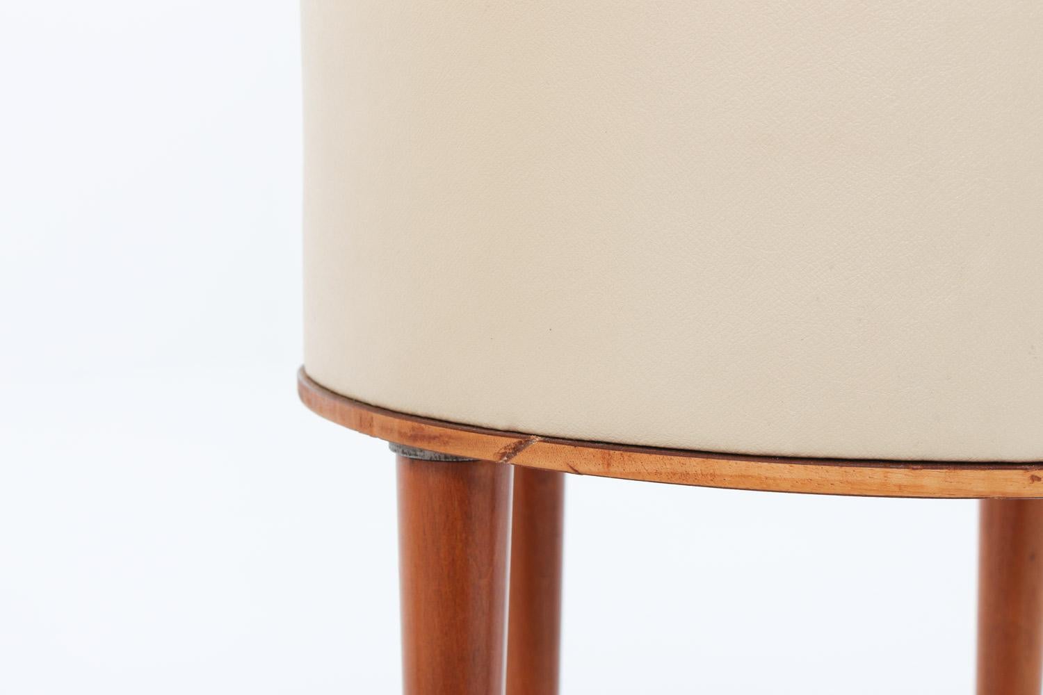 Scandinavian Midcentury Bedside Tables by Halvdan Pettersson, 1940s 2