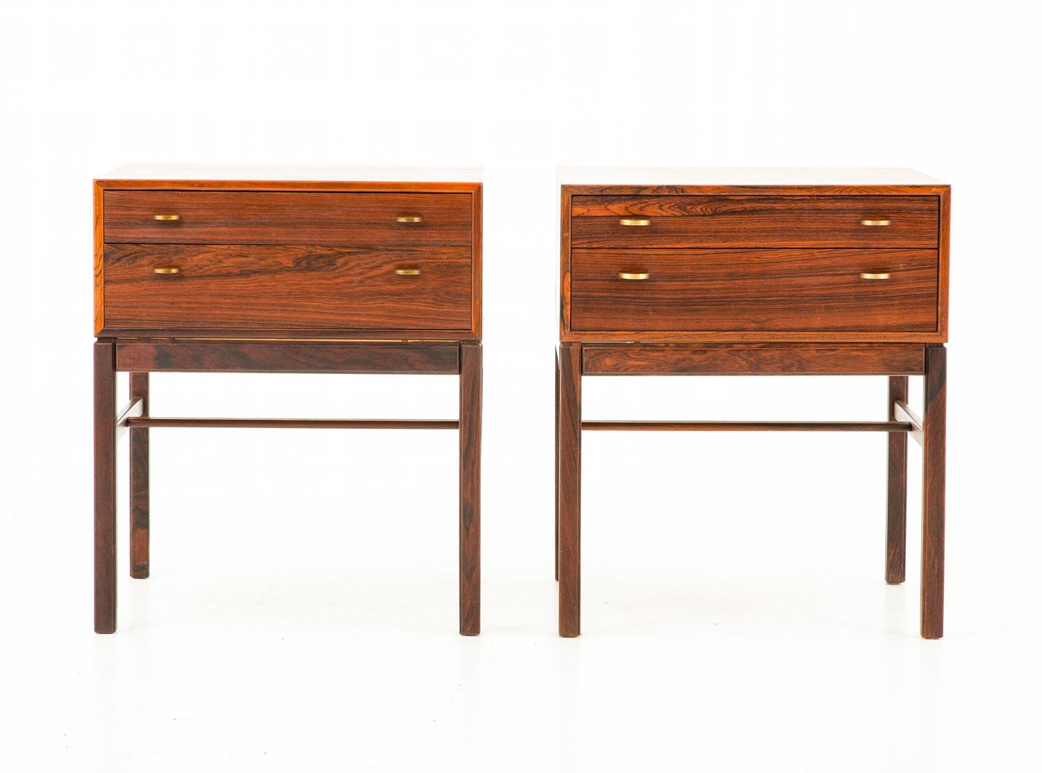 Scandinavian Modern Scandinavian Midcentury Bedside Tables in Rosewood, Model Casino, 1960s