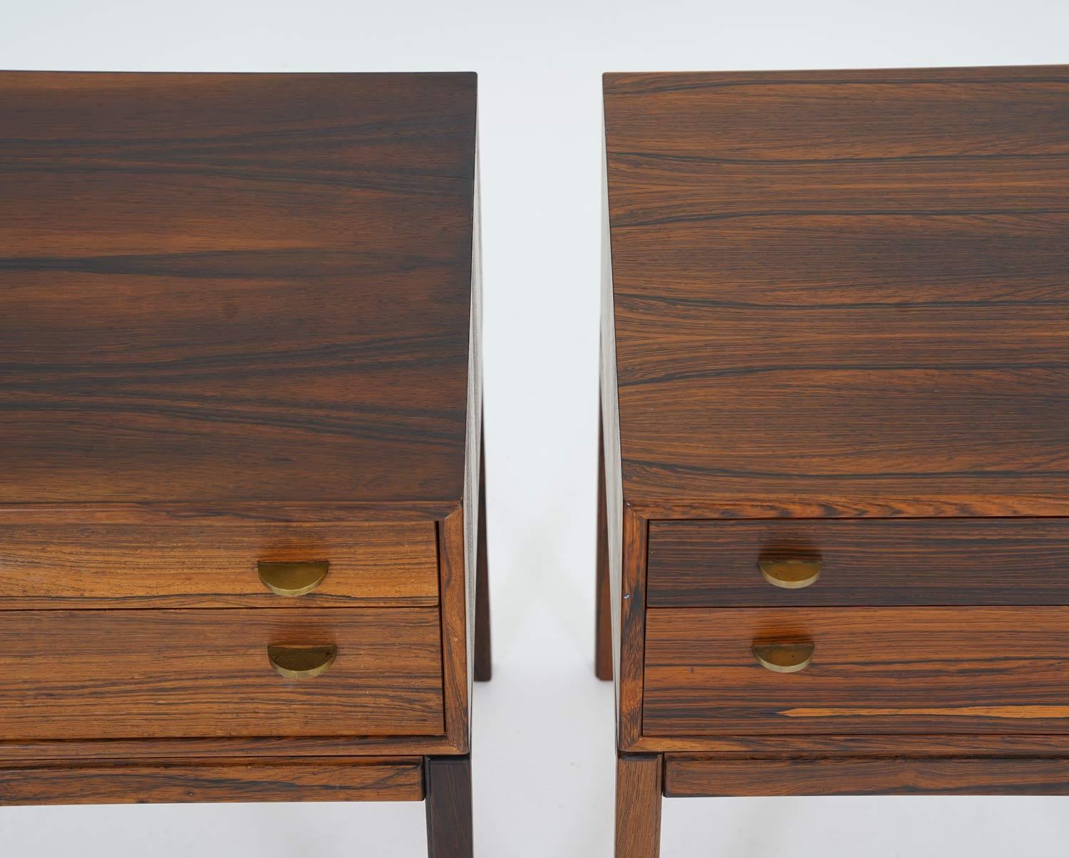 Scandinavian Mid-Century Bedside Tables in Rosewood, Model Casino, 1960s 1