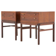 Scandinavian Midcentury Bedside Tables in Rosewood, Model Casino, 1960s