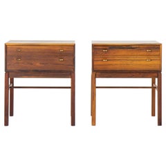 Scandinavian Midcentury Bedside Tables in Rosewood, Model Casino, 1960s