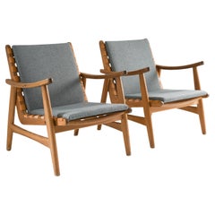 Chaises longues scandinaves "Biri" du milieu du siècle dernier par Harry Moen et Torbjørn Afdal