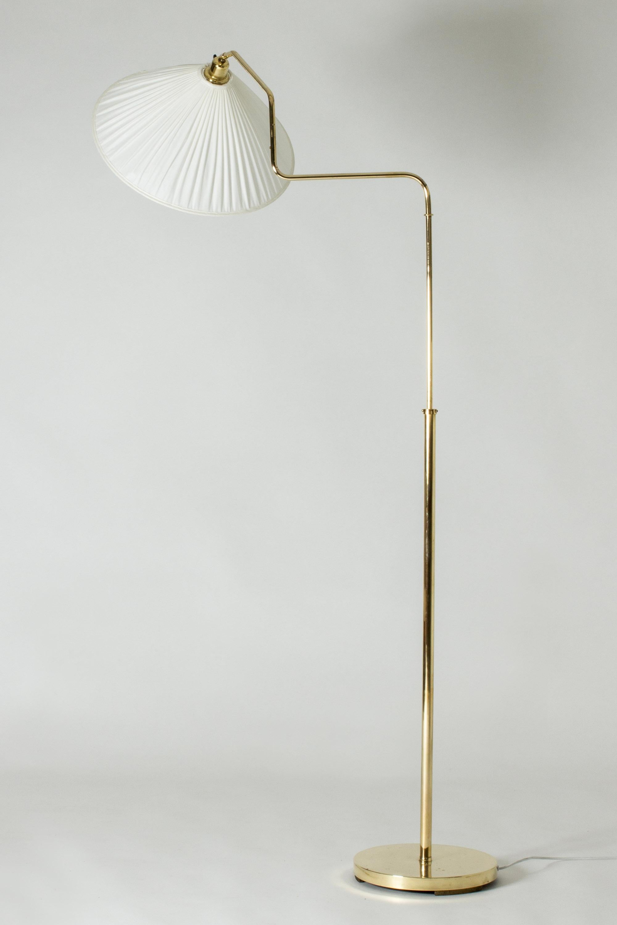Scandinavian Modern Scandinavian Midcentury Brass Floor Lamp, Sweden, 1940s