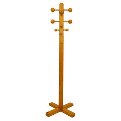 Scandinavian Midcentury Coat Rack in Pine, 1970s