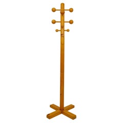 Scandinavian Midcentury Coat Rack in Pine, 1970s