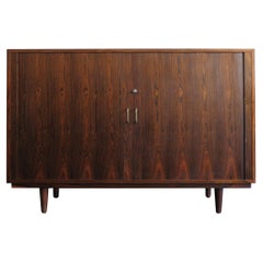 Scandinavian Midcentury Dark Wood Cabinet Chest of Drawes, Denmark 1960s