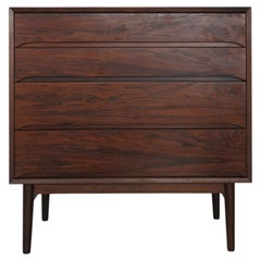 Commode scandinave du milieu du siècle en bois foncé, Danemark, années 1960