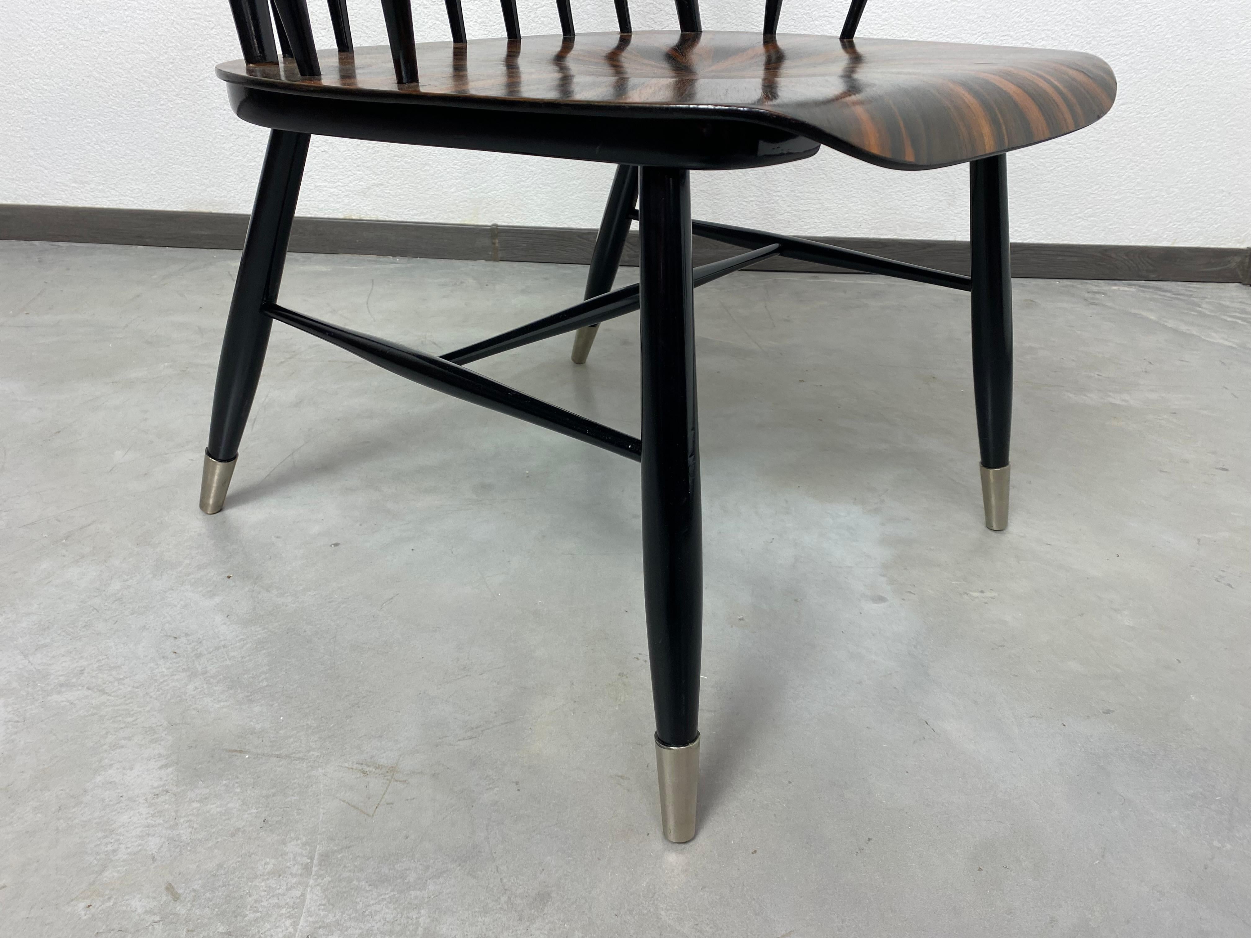 Wood Scandinavian midcentury design office chair atr. Ilmari Tapiovaara For Sale