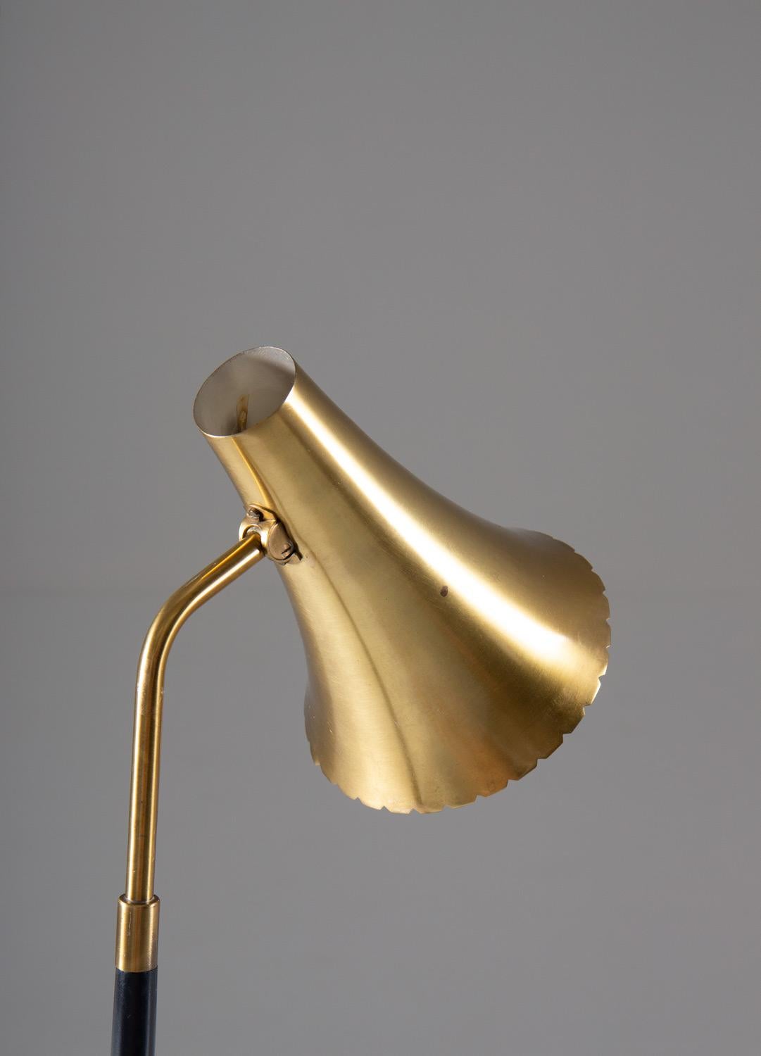 Mid-Century Modern Scandinavian Midcentury Desk Lamp in Brass by ASEA For Sale