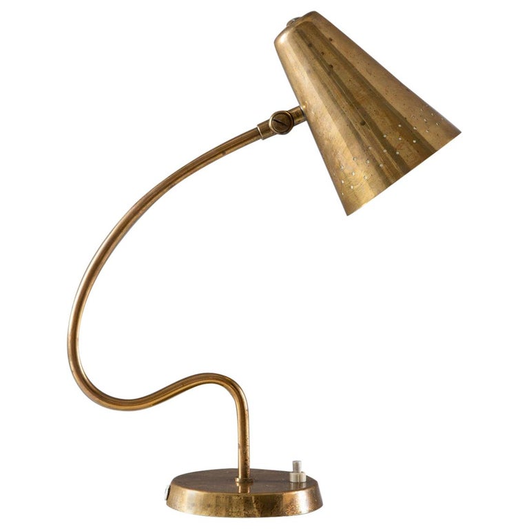 Scandinavian Midcentury Desk Lamp In Brass By Bergboms For Sale At 1stdibs