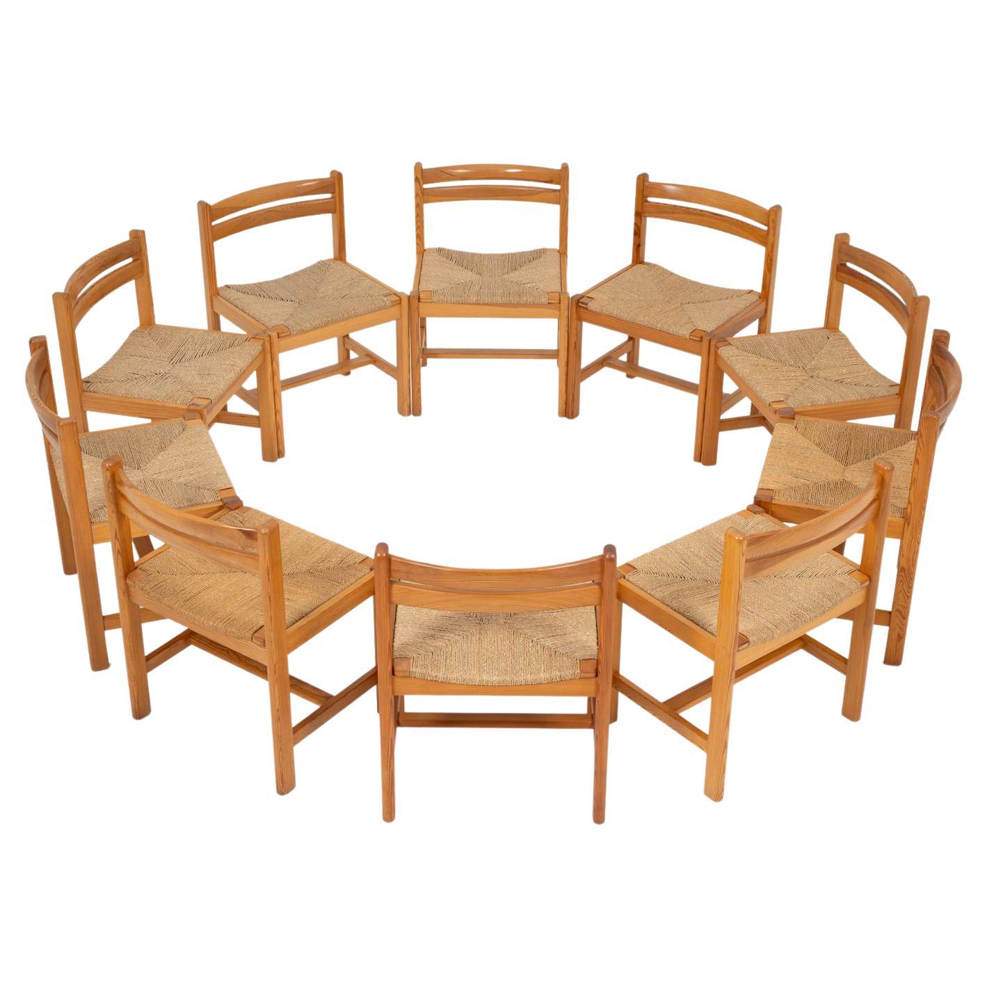 Scandinavian Midcentury Dining Chairs "Asserbo" by Børge Mogensen For Sale
