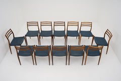Scandinavian Midcentury Dining Chairs Model 78 by Niels Otto Møller
