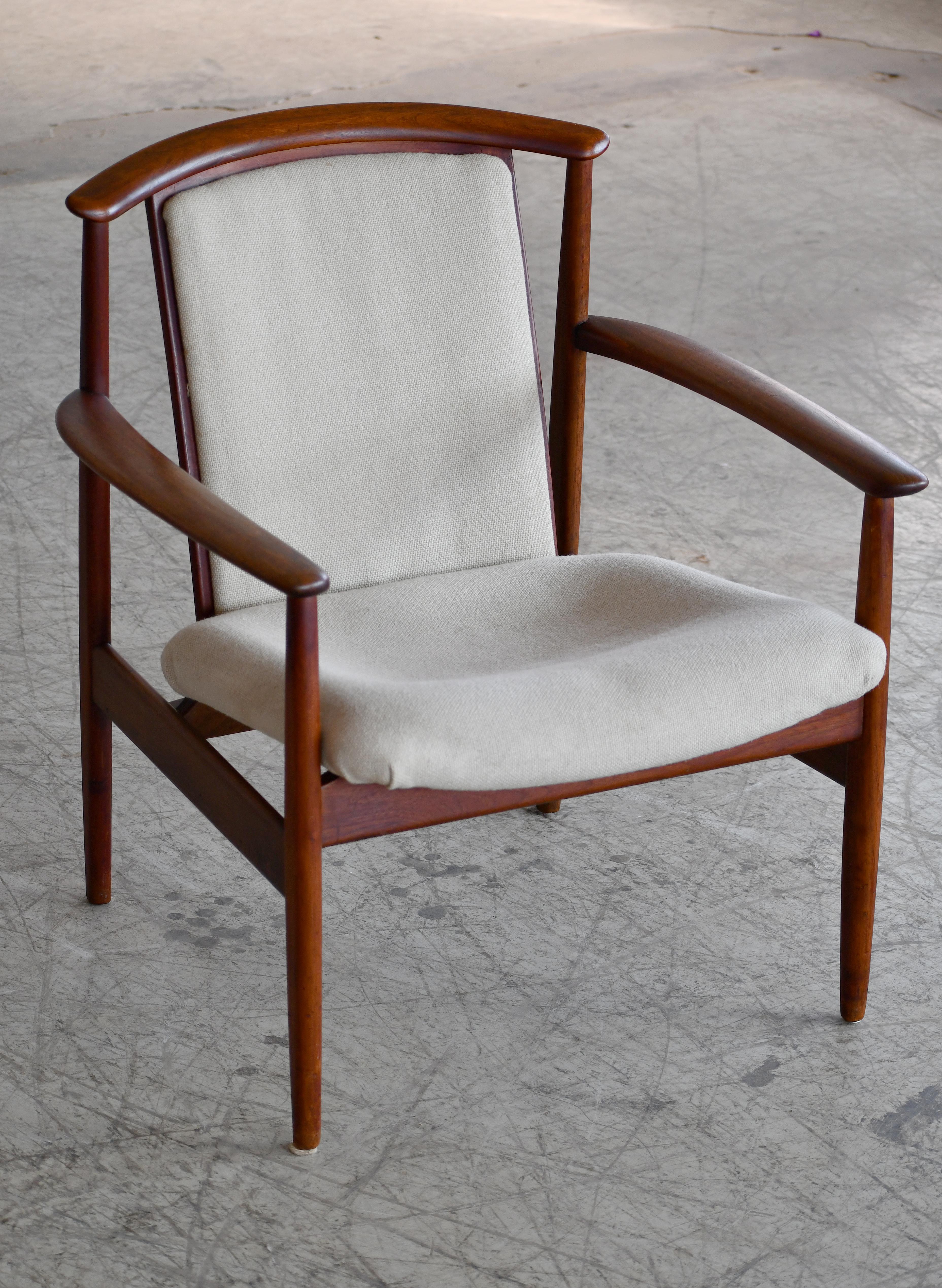 Swedish Scandinavian Midcentury Easy Lounge Chair by Folke Ohlsson for DUX, 1950's For Sale