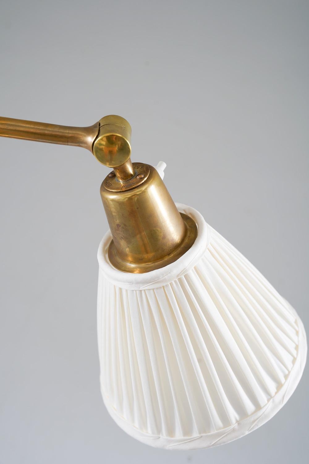 Brass Scandinavian Midcentury Floor Lamp by Bertil Brisborg for NK For Sale
