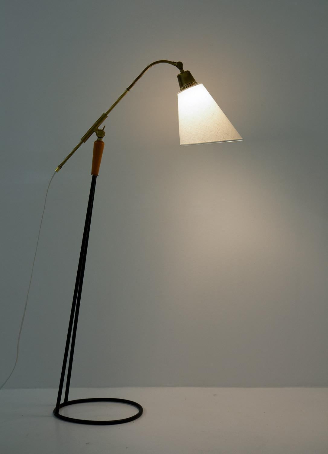 Scandinavian Midcentury Floor Lamp by Falkenbergs, Sweden 2