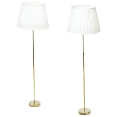 Scandinavian Midcentury Floor Lamps in Brass by ASEA Belysning, Sweden
