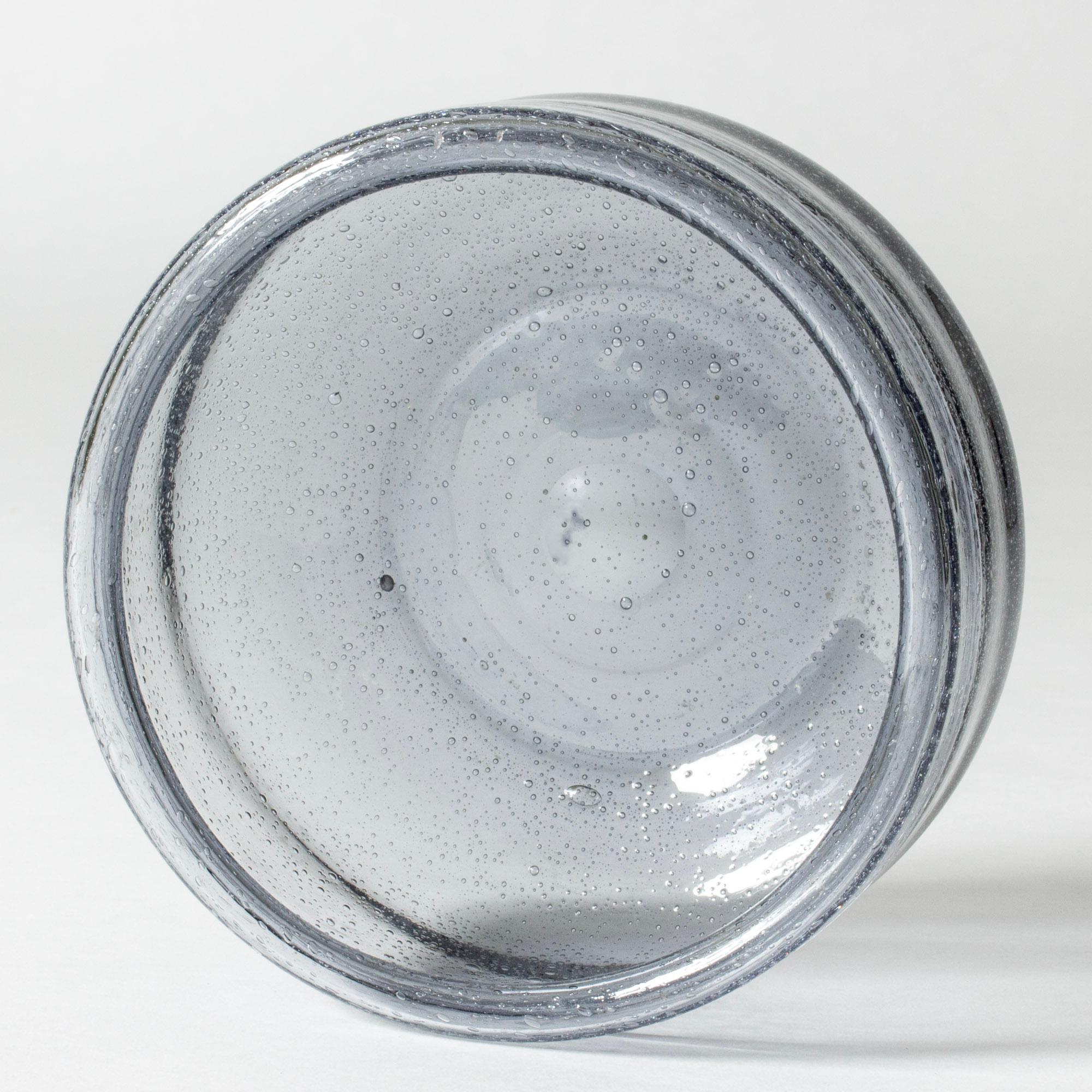 Scandinavian Modern Scandinavian Midcentury Glass Bowl by Erik Höglund, Sweden, 1960s For Sale