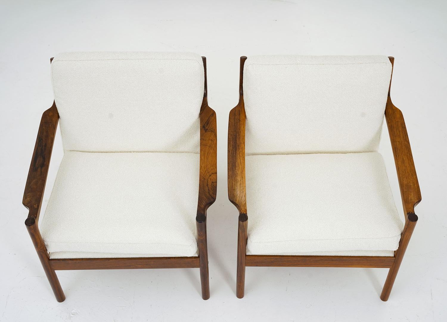20th Century Scandinavian Midcentury Lounge Chairs by Torbjørn Afdal For Sale