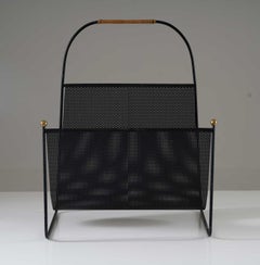 Scandinavian Midcentury Magazine Holder by Ystad Metall