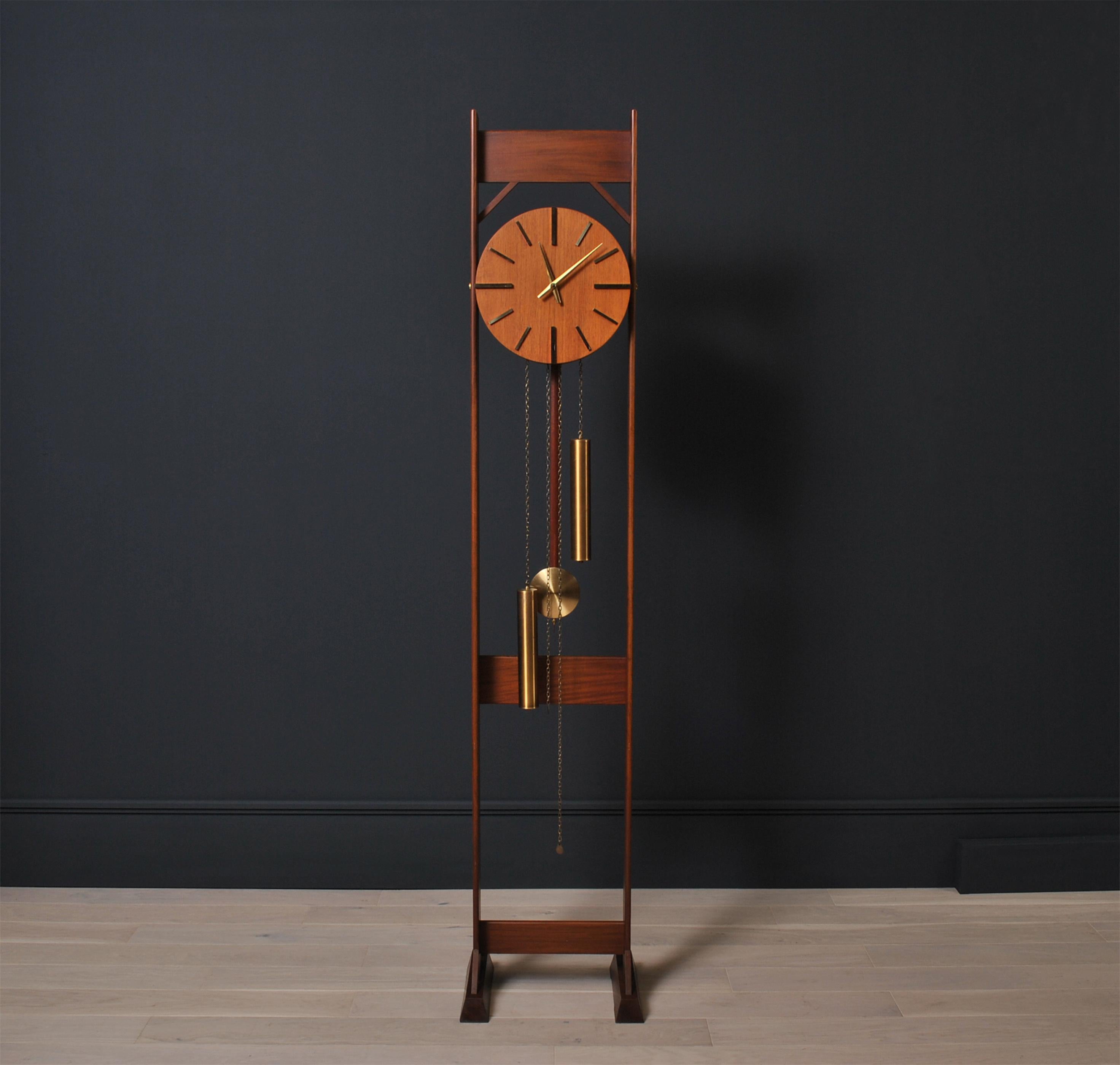 Scandinavian Modern Scandinavian Mid-Century Modern Clock