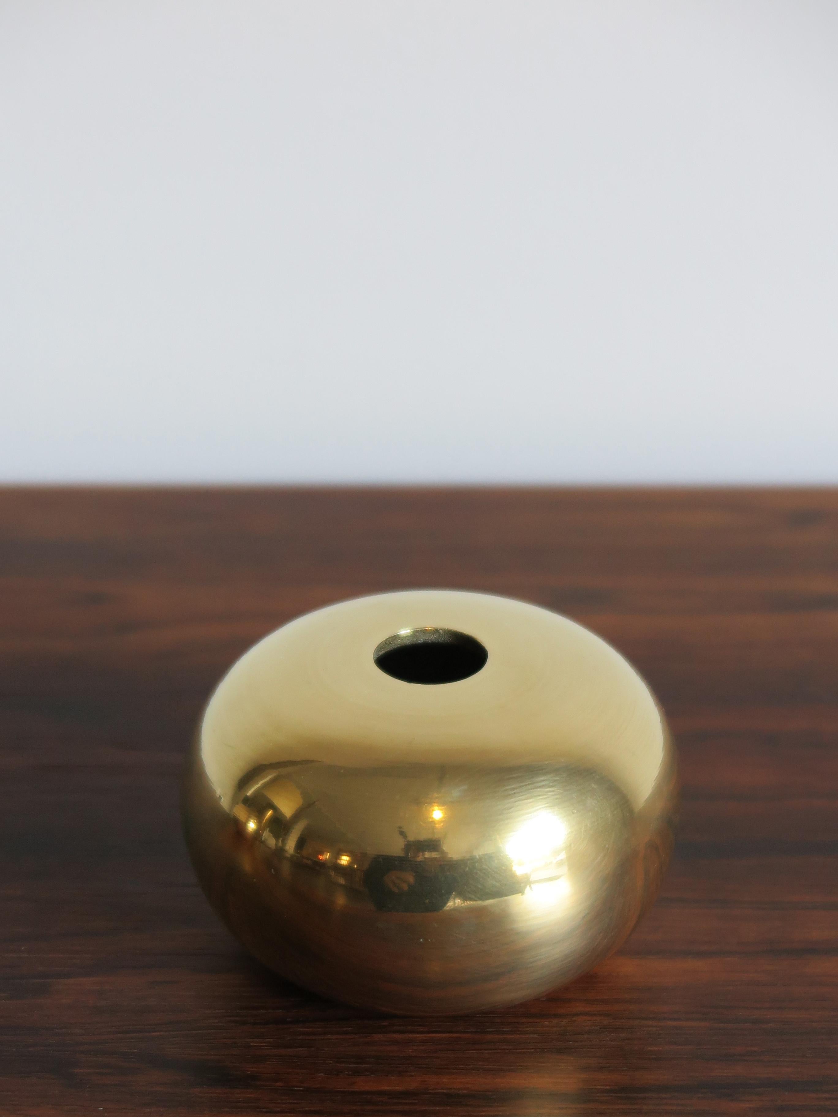 Scandinavian Modern Scandinavian Mid-Century Modern Design Brass Vase or Ashtray, 1950