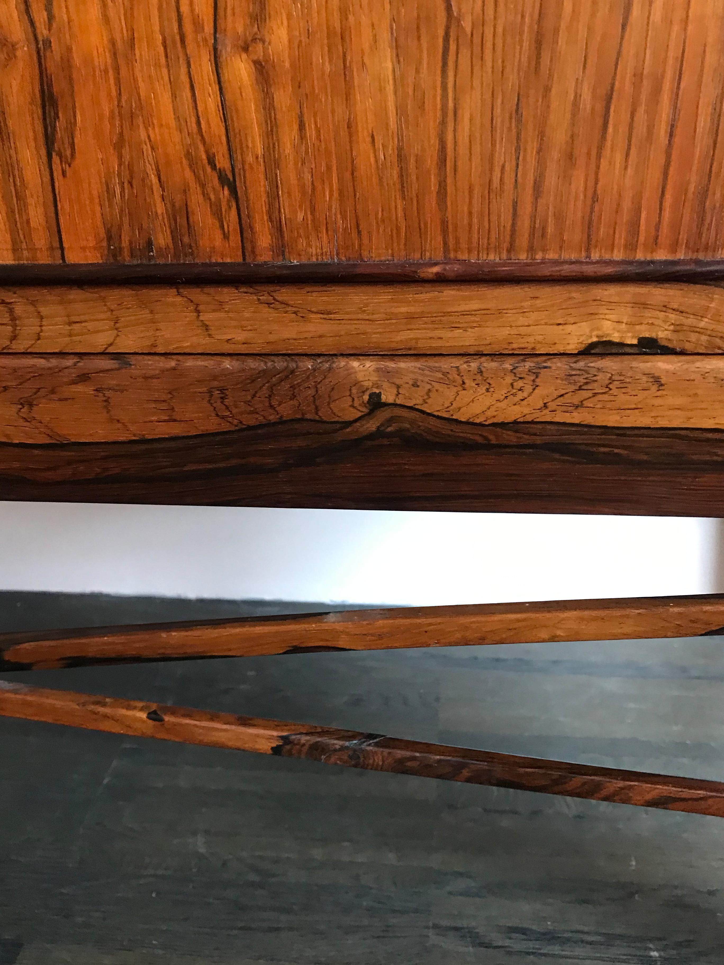 Scandinavian Midcentury Modern Design Dark Wood Cabinet, 1960s For Sale 7
