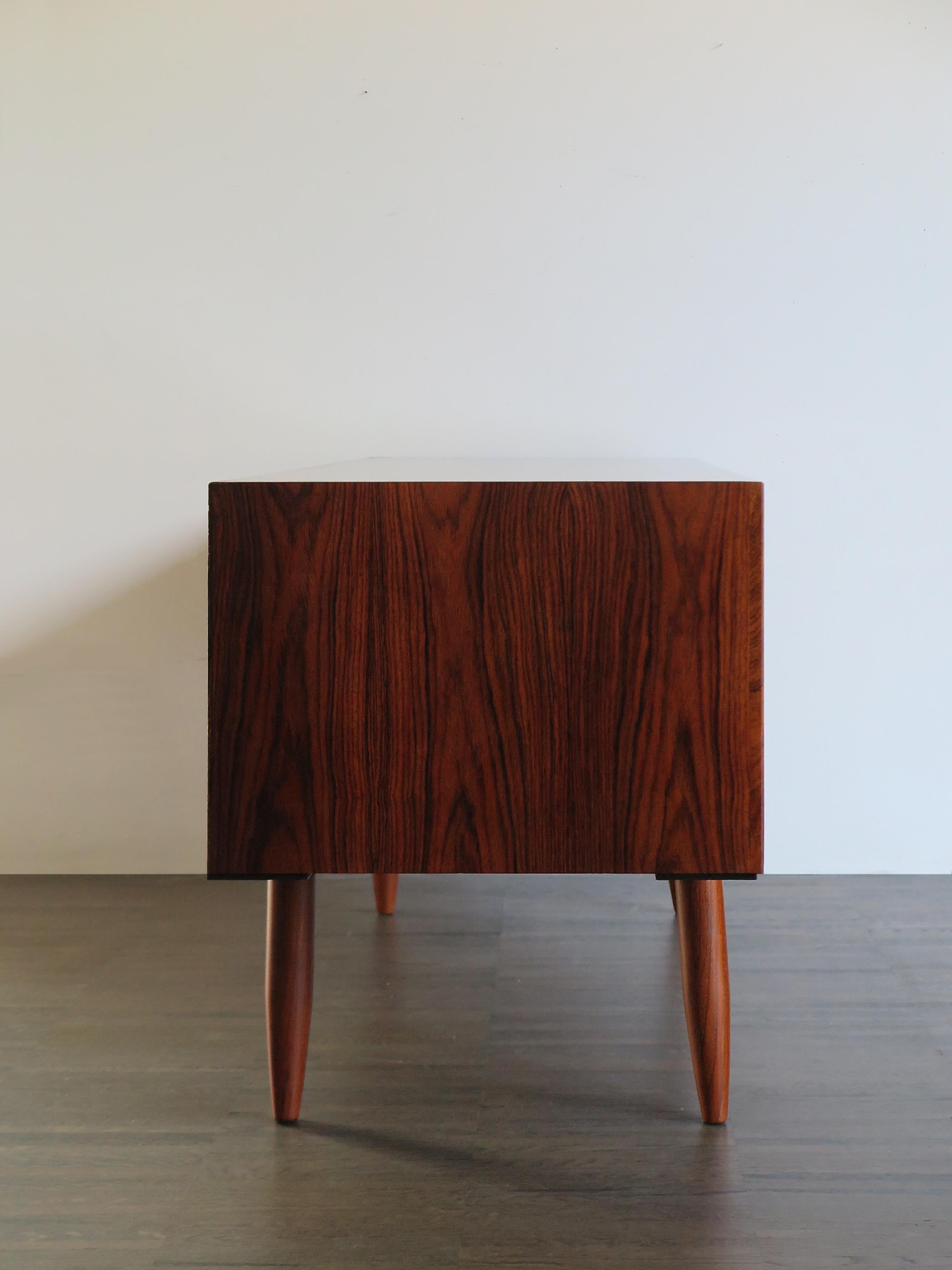 Mid-20th Century Scandinavian Mid-Century Modern Design Dark Wood Chest, 1950s