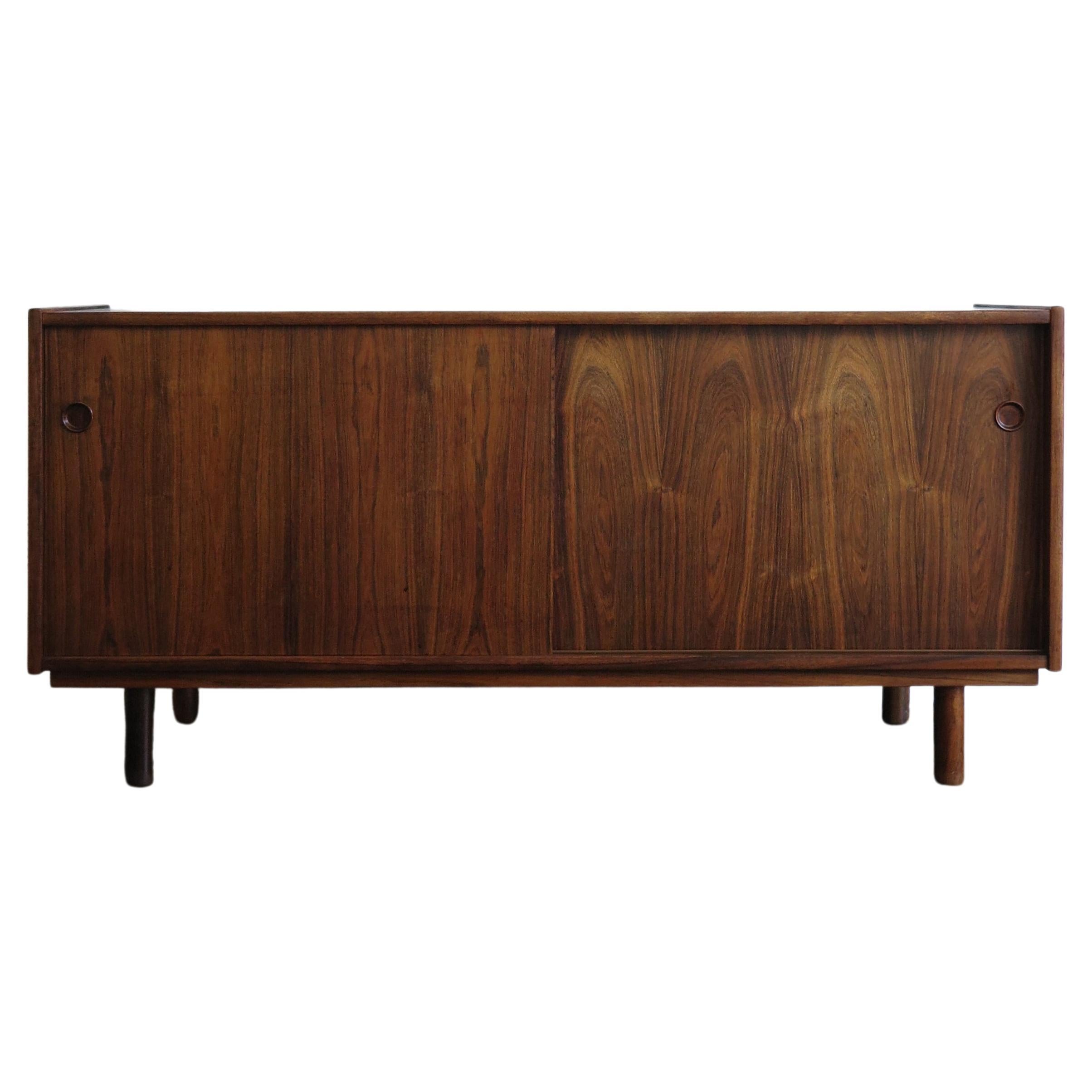 Scandinavian Mid-Century Modern Design Dark Wood Sideboard, 1960s
