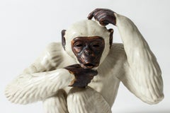Scandinavian Midcentury Monkey Figurine by Gunnar Nylund for Rörstrand, Sweden