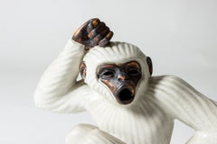 Scandinavian Midcentury Monkey Figurine by Gunnar Nylund for Rörstrand, Sweden