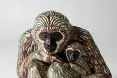 Scandinavian Midcentury Monkeys Figurine by Gunnar Nylund for Rörstrand, Sweden