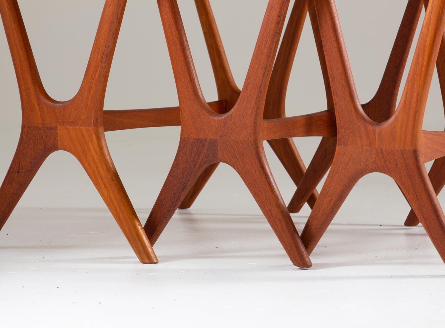 20th Century Scandinavian Midcentury Nesting Tables by Erling Torvits for HM