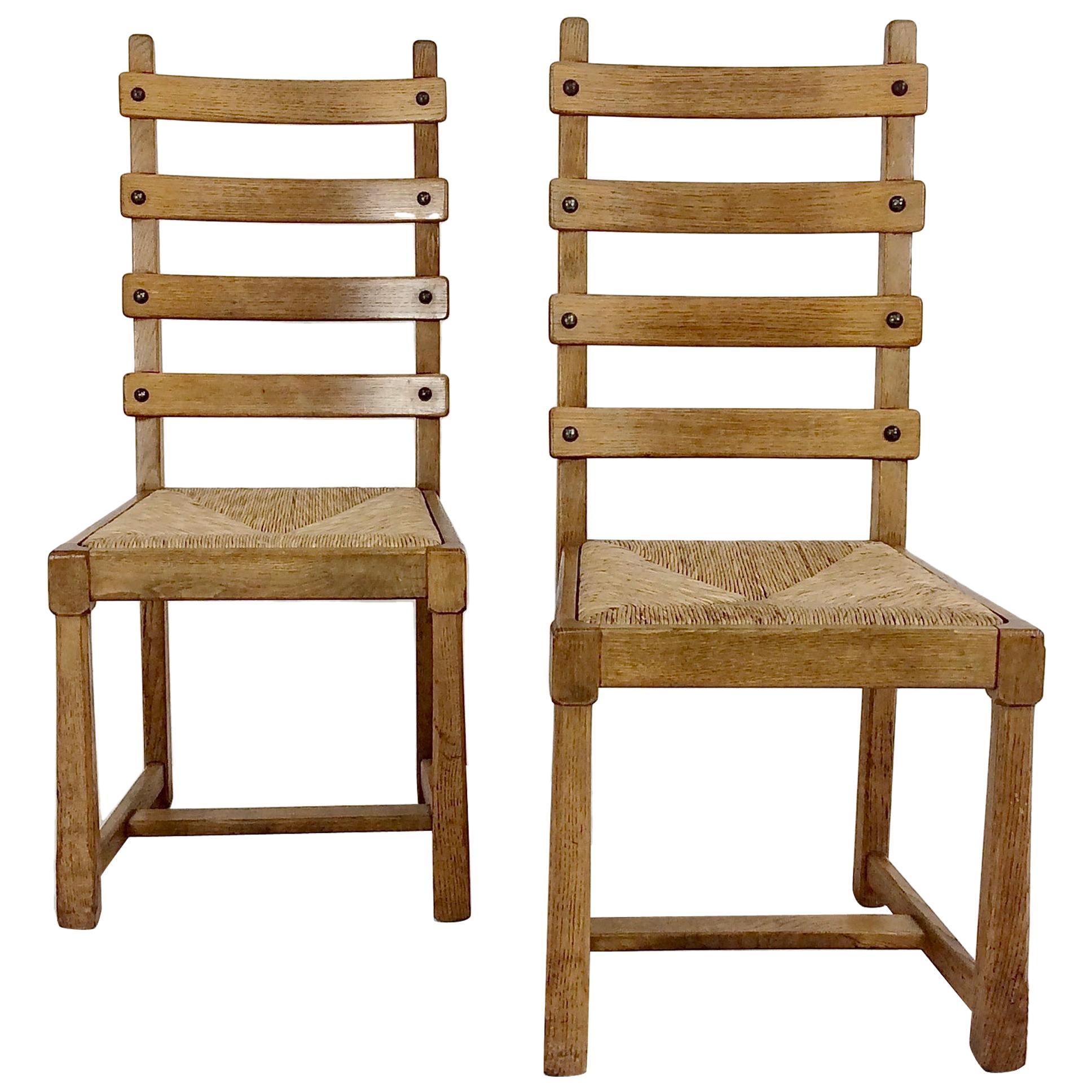 Scandinavian Midcentury Oak chairs, circa 1950