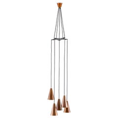 Scandinavian Midcentury Pendant in Copper by Hans-Agne Jakobsson