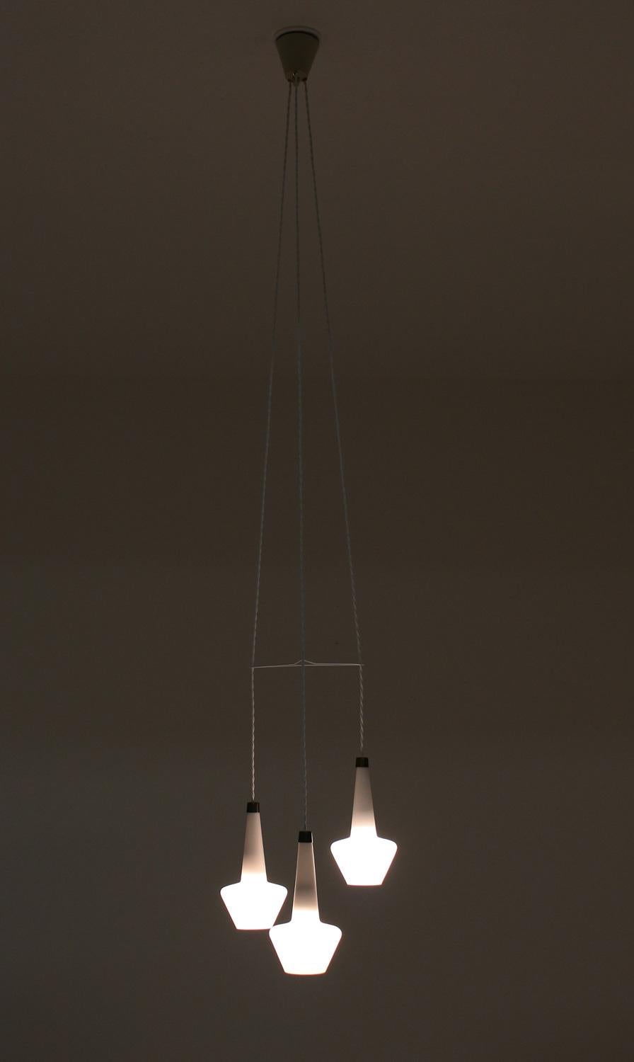 20th Century Scandinavian Midcentury Pendant T272 in Opaline Glass by Hans-Agne Jakobsson For Sale