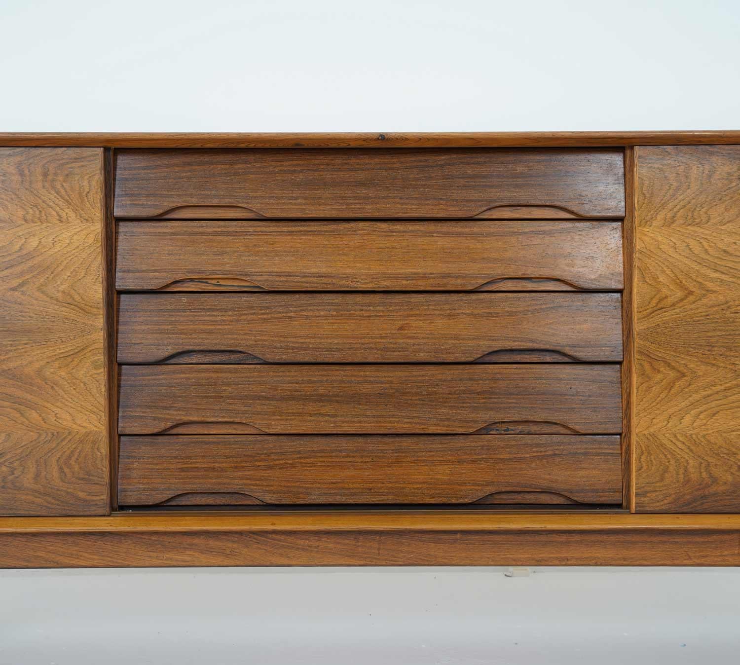 Scandinavian Modern Scandinavian Midcentury Rosewood Sideboard by Egon Kristensen For Sale