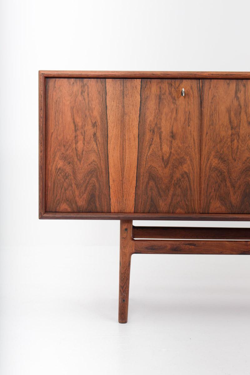 Credenza scandinava di metà secolo in palissandro 
