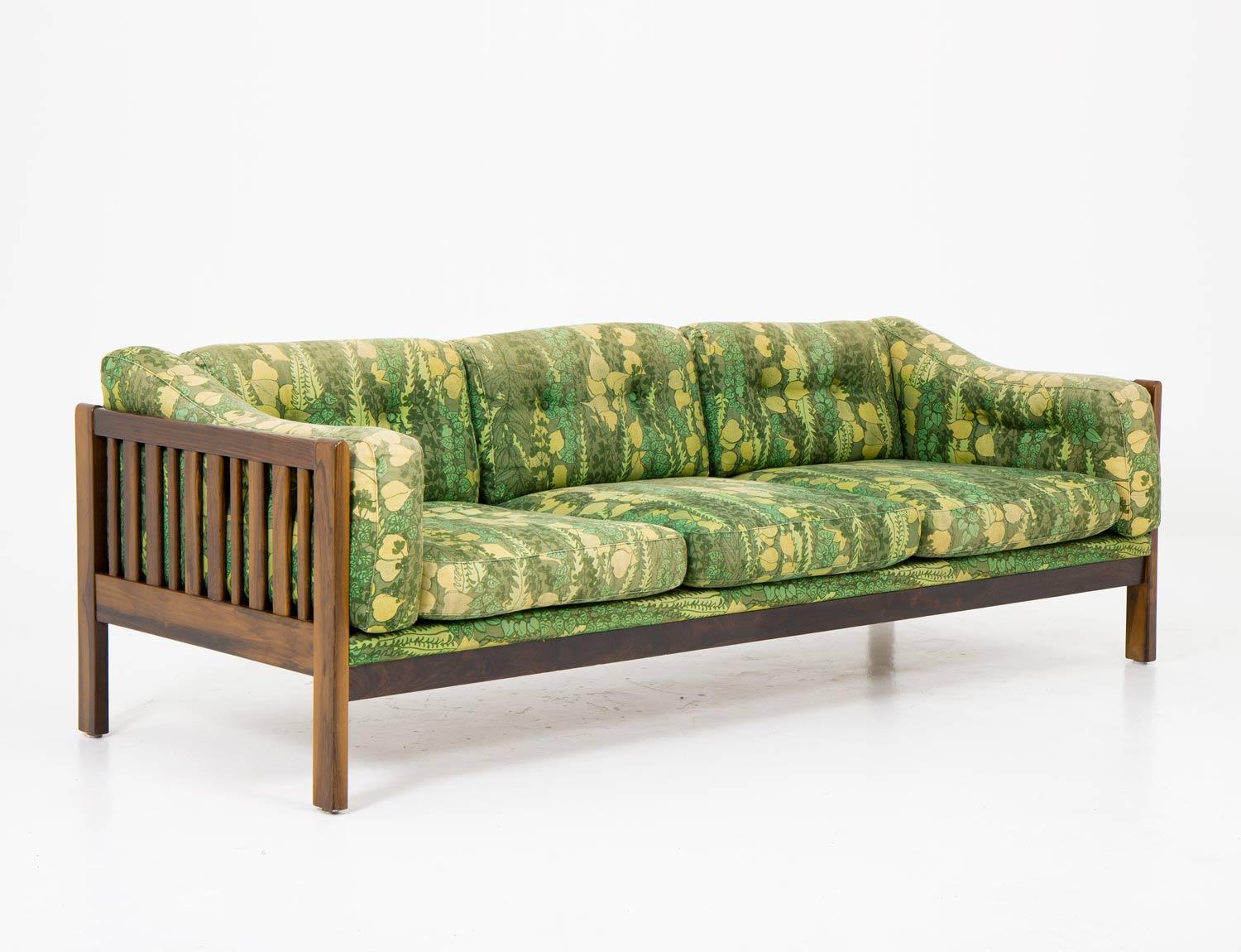 Swedish Scandinavian Midcentury Rosewood Sofa 